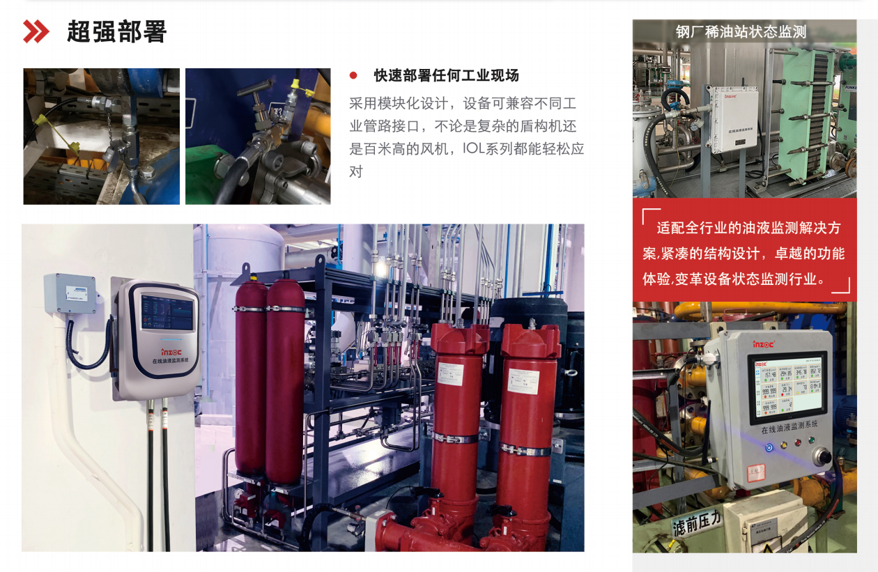 IOL-CG系列在線油液監測系統 應用部署